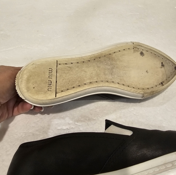 Miu Miu Capped Toe Slip on loafers - Picture 7 of 14